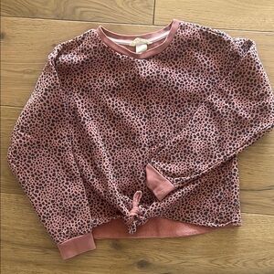 H&M Pink Leopard Print Sweater